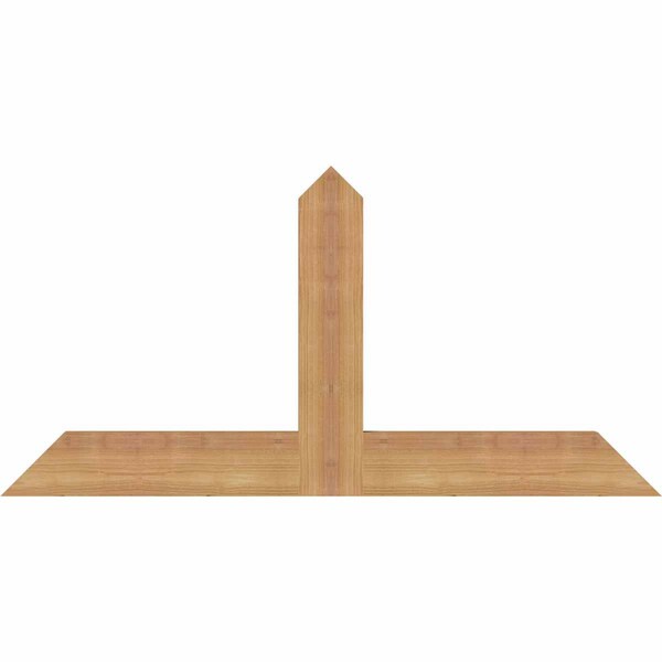 Ekena Millwork Portland Timber Gable Bracket, Western Red Cedar, 36"W x 18"H x 1 1/2"D x 3 1/2"F, 12/12 Pitch GBW036X18X0204POR00SWR - main